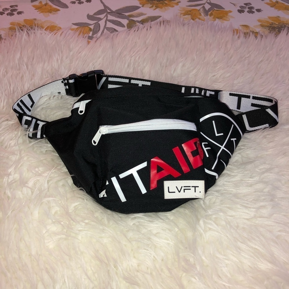 LVFT LIVE FIT Black Waist Fanny Pack Bag